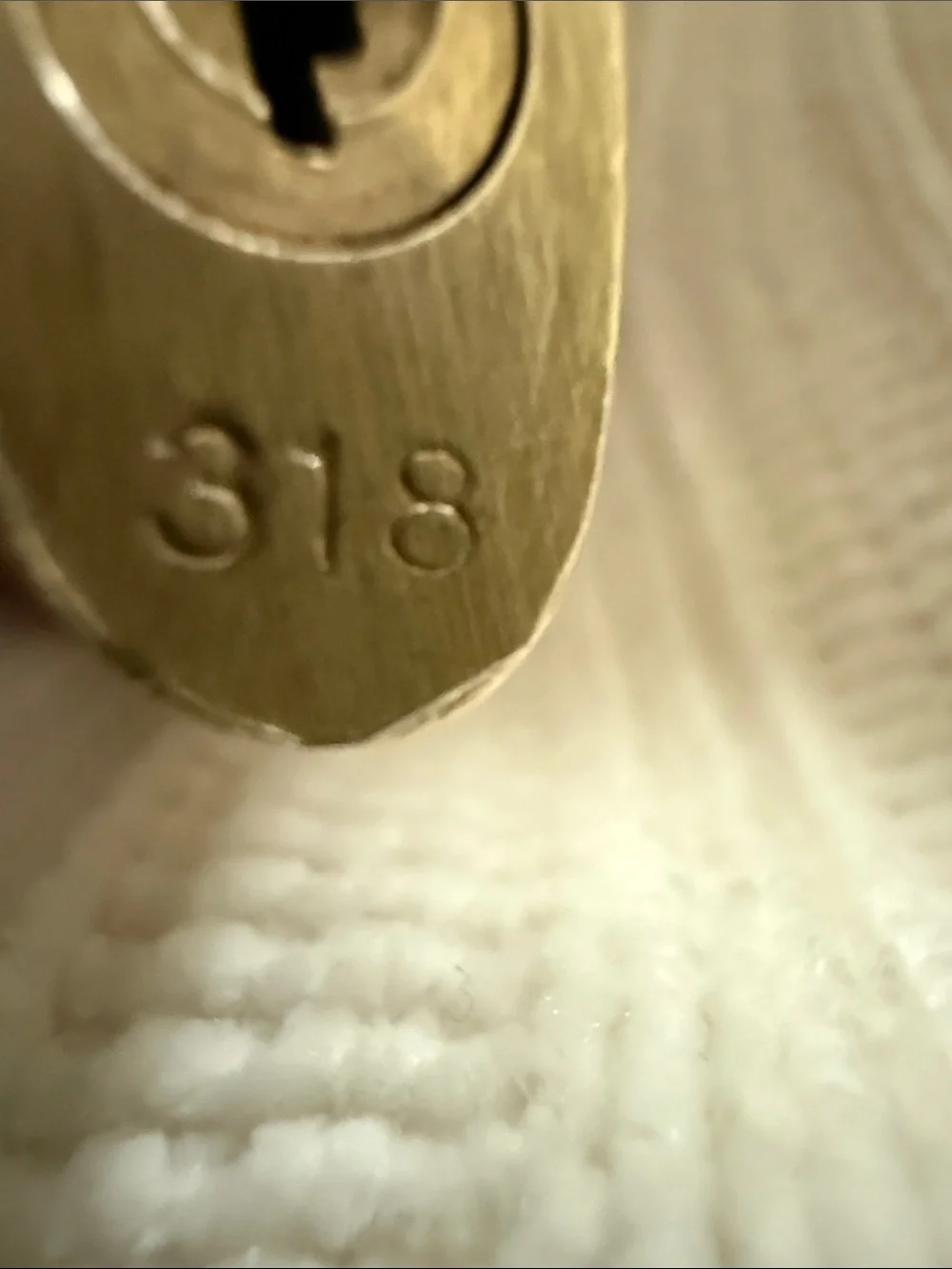 Authentic Louis Vuitton Brass-Tone Padlock with LV Monogram